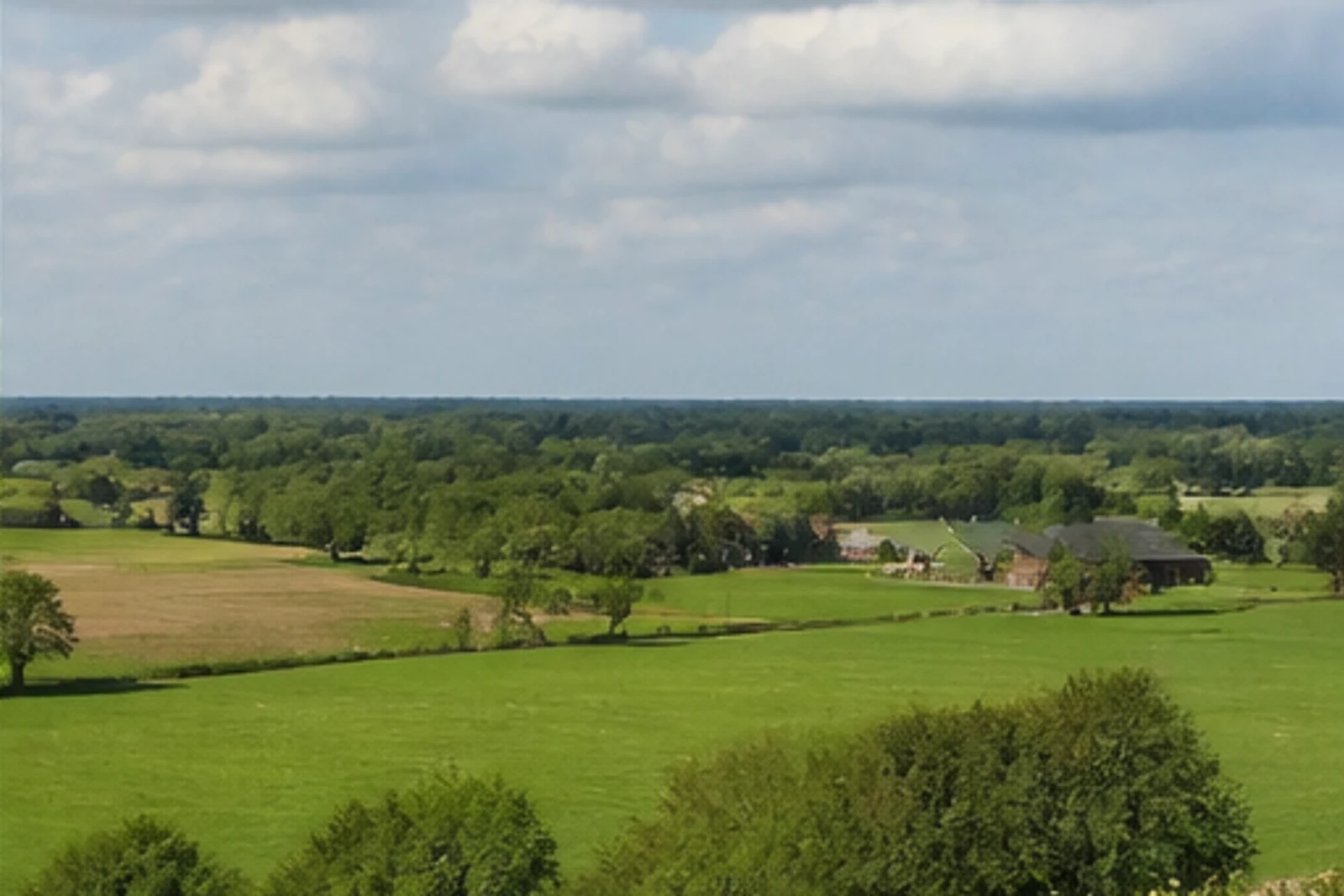 Offene Niederrheinlandschaft bei Menzelen in Alpen