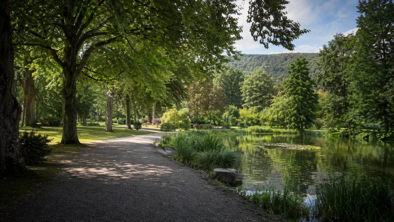 Kurwald: Mischwaldpfad westlich der Stadt
