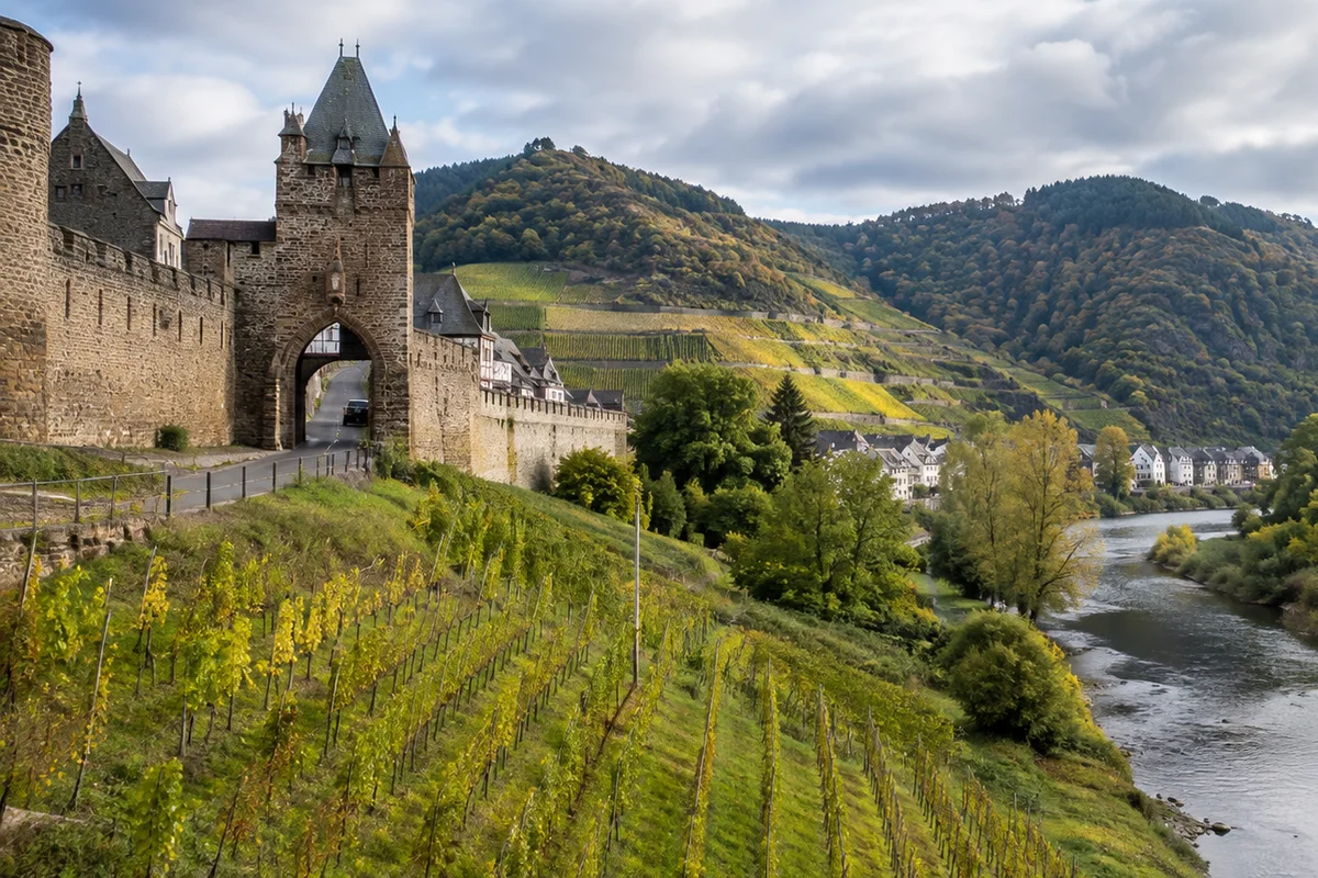 Walporzheim: Weinbergterrassen über dem Ahrtal