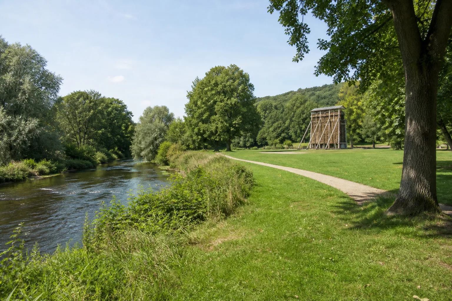 Bad Oeynhausen: Grüner Sielpark an der Werre in Bad Oeynhausen