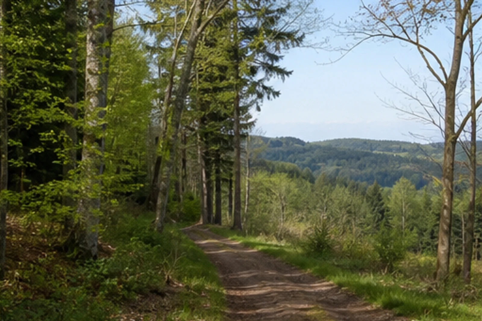 Waldweg bei Schönhagen in Barntrup