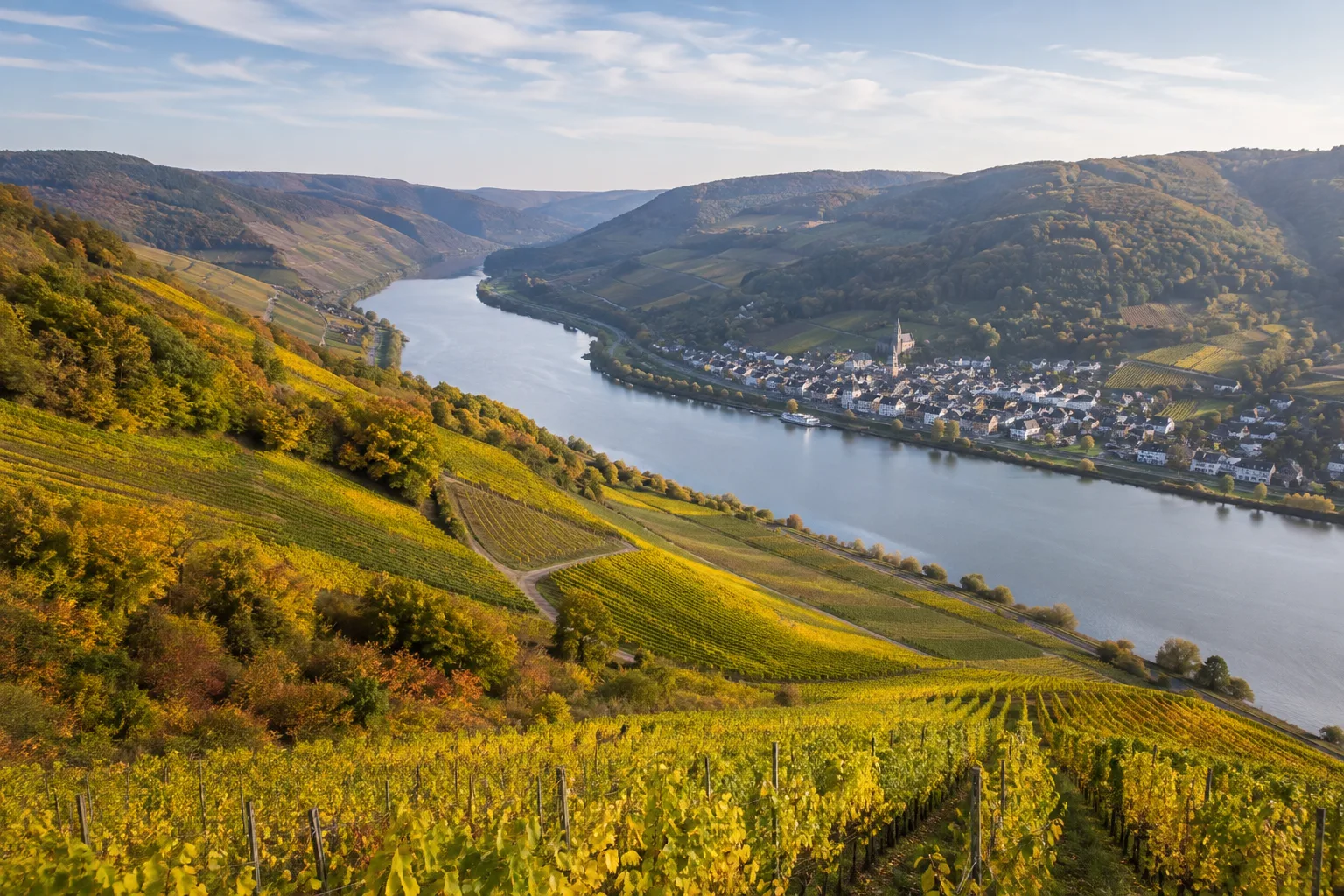 Briedener Hänge: Wald und Schiefer über dem Tal