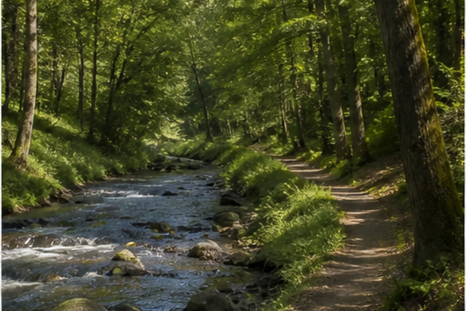 Waldpfad an der Rengse bei Wiedenest