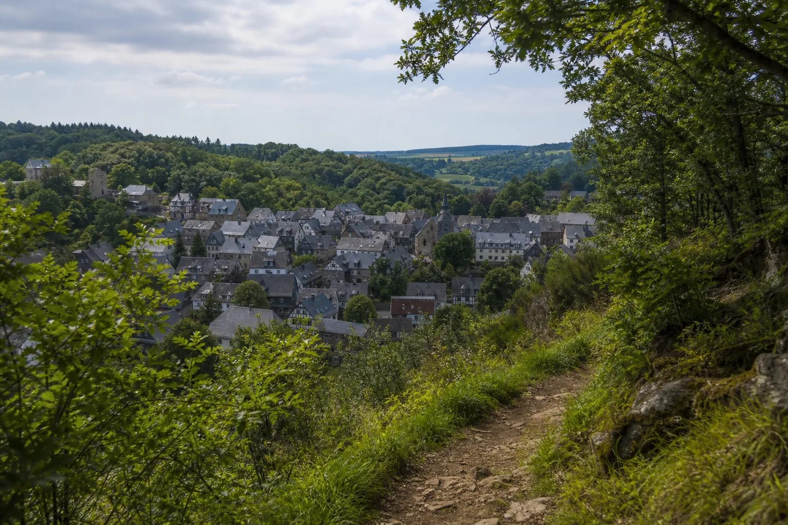 Historischer Ortskern an der Ahrquelle in Blankenheim