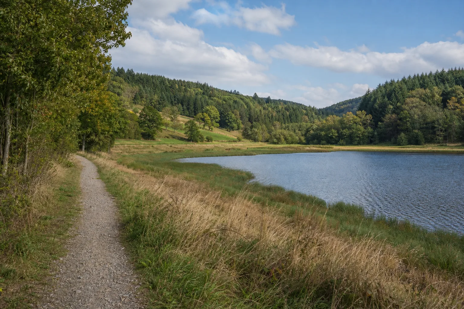 Wanderweg am Freilinger See bei Blankenheim