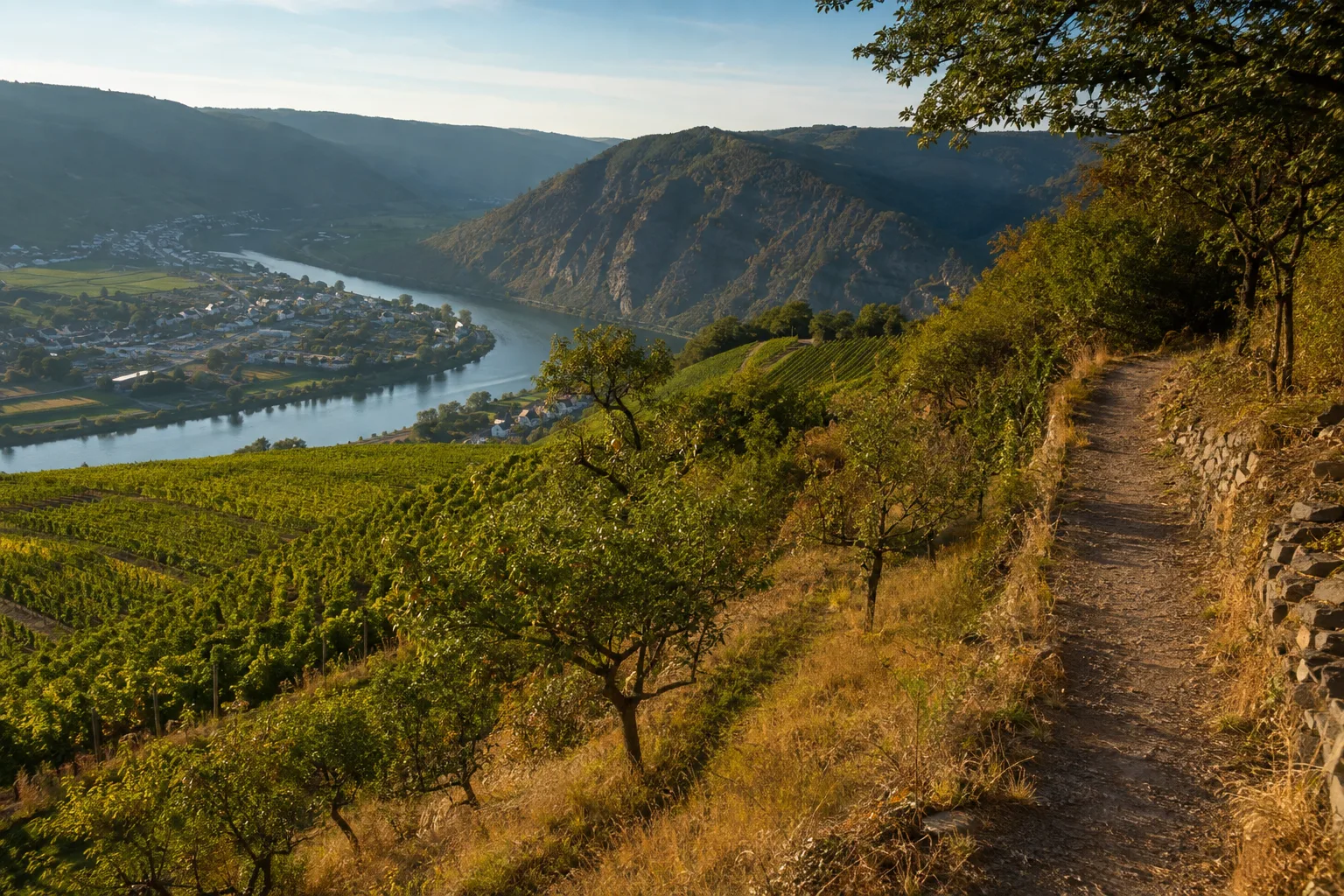 Moselhöhen: sanftere Weinberg- und Waldwege