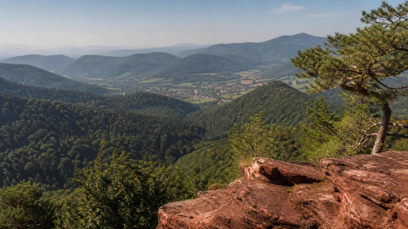 Wasgauer Buntsandstein: rote Felsen im südlichen Naturraum