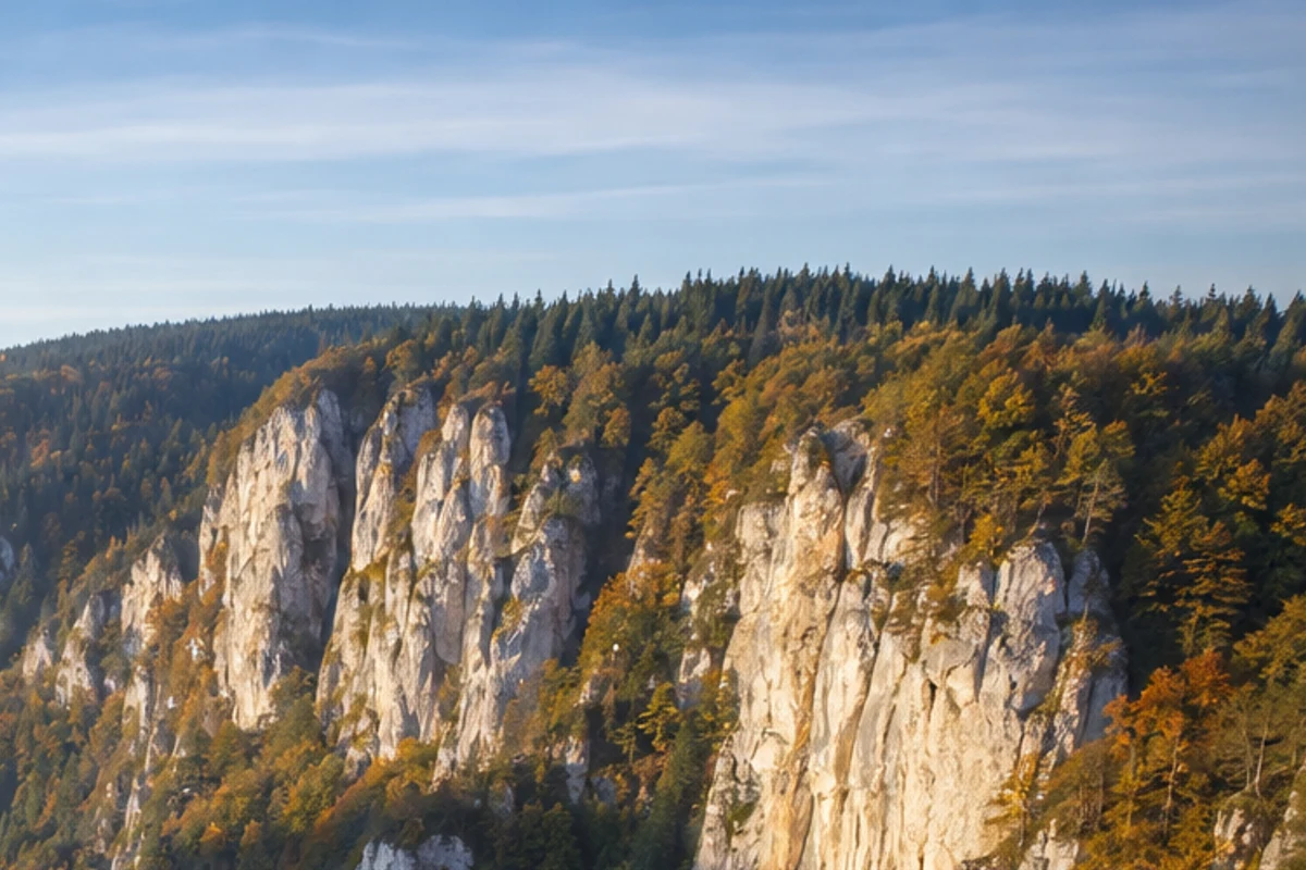 Donaufelsen: Aussichtspfad oberhalb einer engen Flussschleife