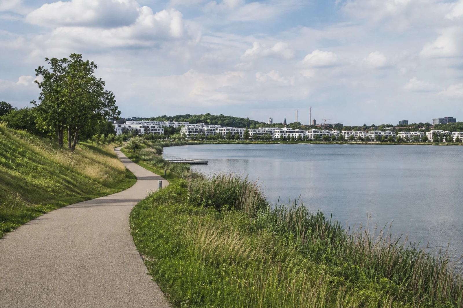 Uferweg am Phoenix See in Dortmund-Hörde