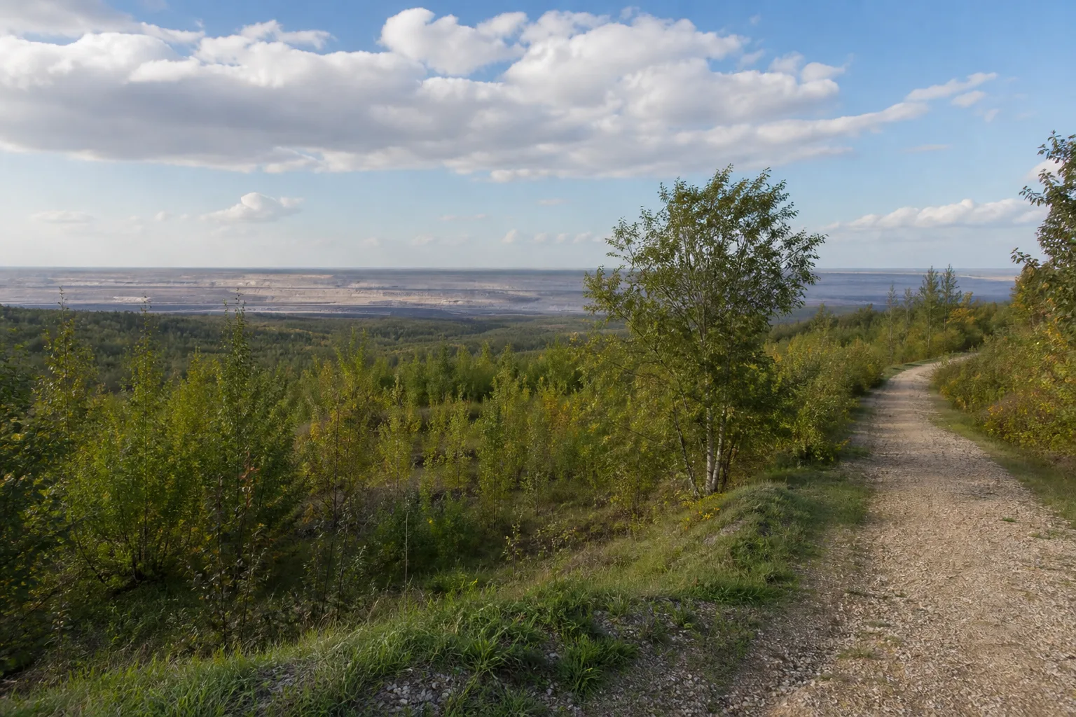 Elsdorf: Öffentlicher Weg an der Tagebaufolgelandschaft Elsdorf
