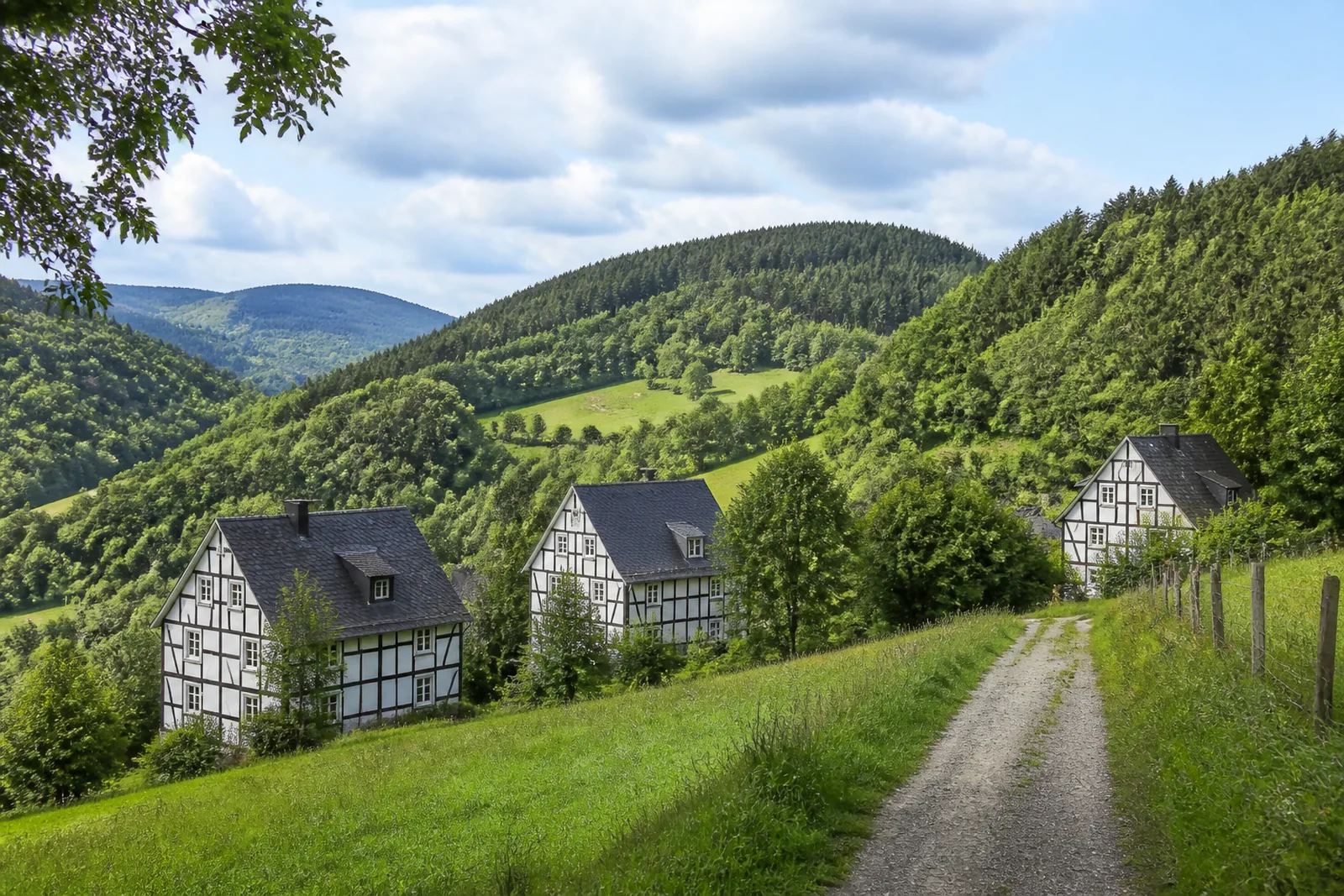Sauerländer Fachwerkhäuser bei Eslohe