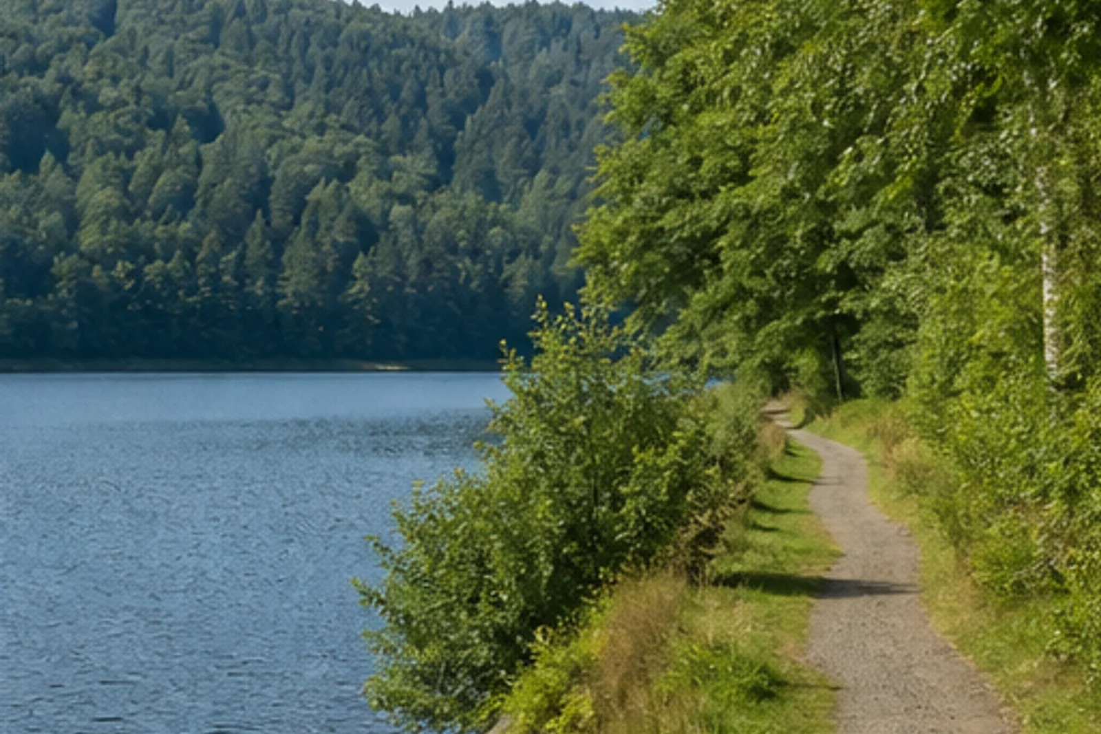 Uferweg am Ahauser Stausee