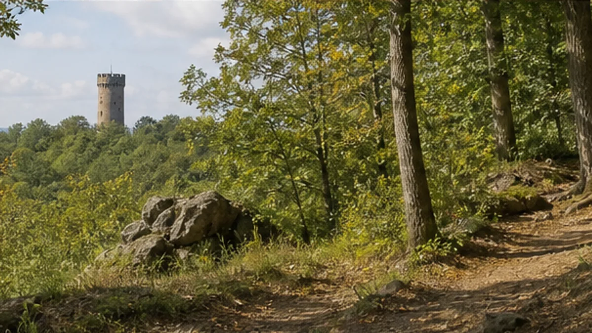 Waldweg an der Wilhelmshöhe