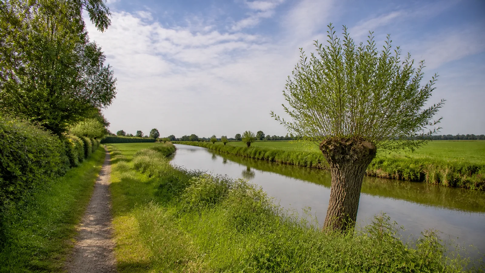 Wiesenweg an der Niers bei Geldern-Pont