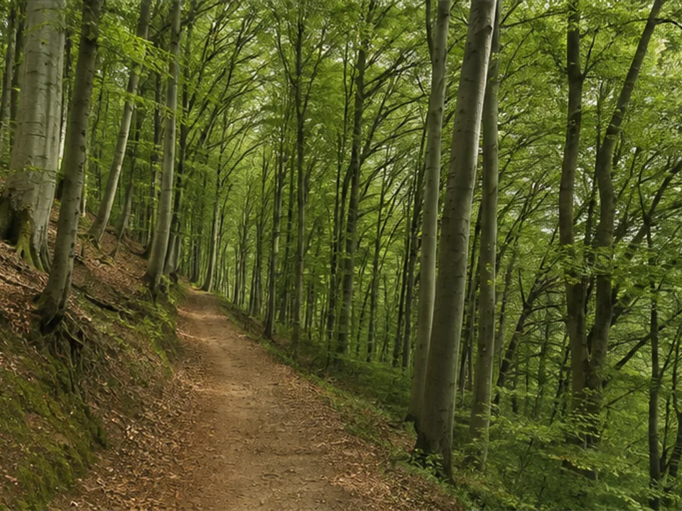 Finkenborn: Buchenwaldweg auf dem Klüt