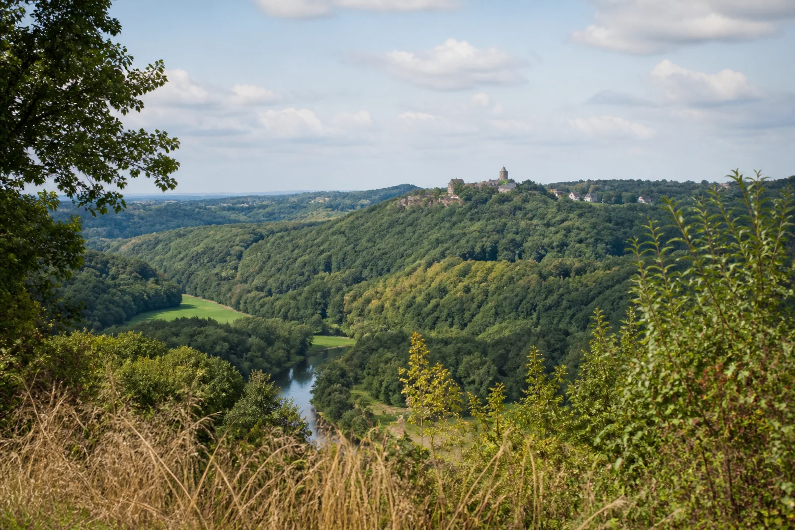 Stadt Blankenberg über dem Siegtal