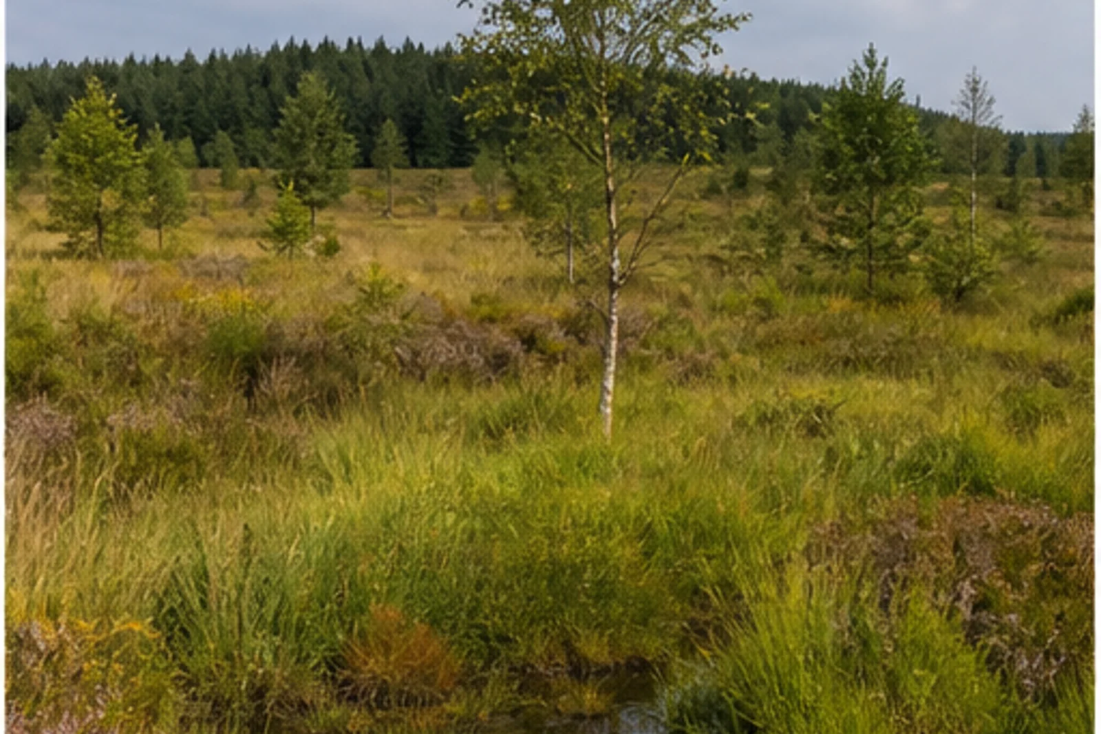 Moorheide in den Ebbemooren