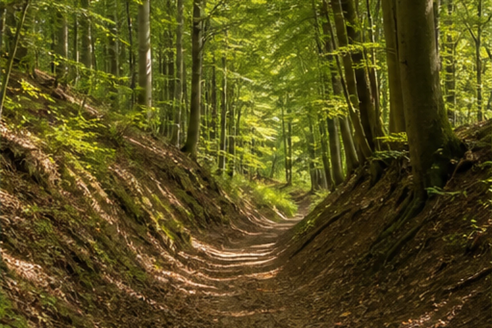 Waldweg im Nachtigallental von Hüllhorst