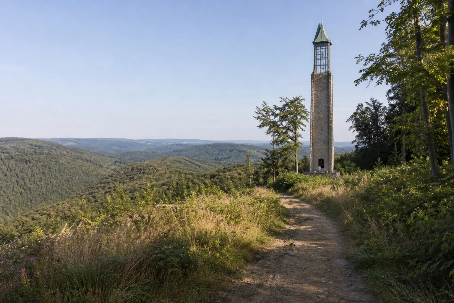 Aussichtsweg auf dem Burgberg bei Hürtgenwald-Bergstein