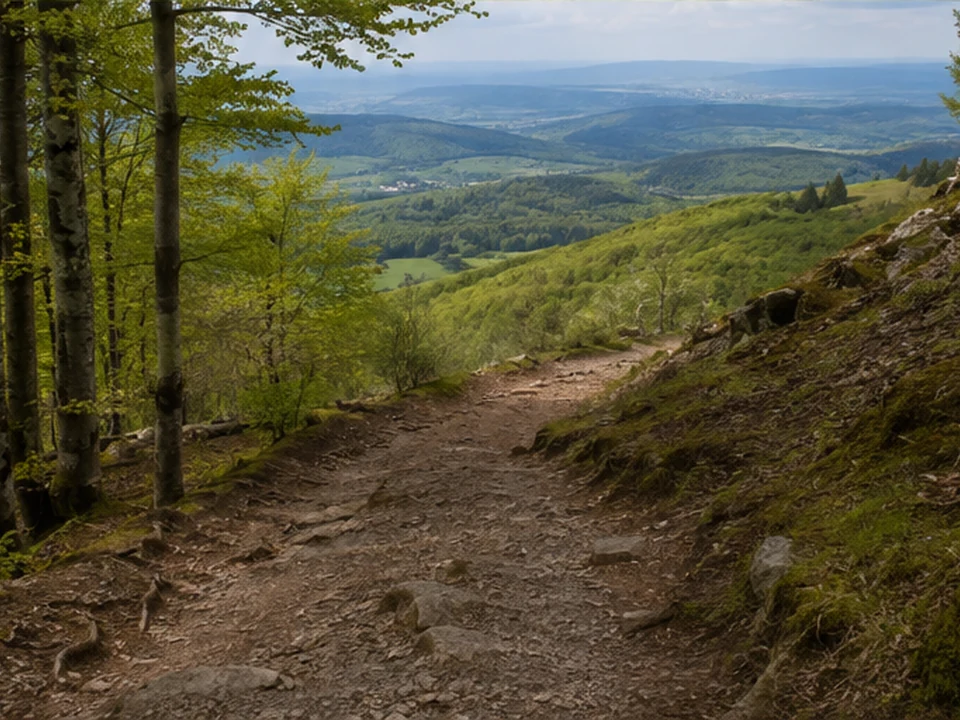 Südhang: Waldweg über Sandberg