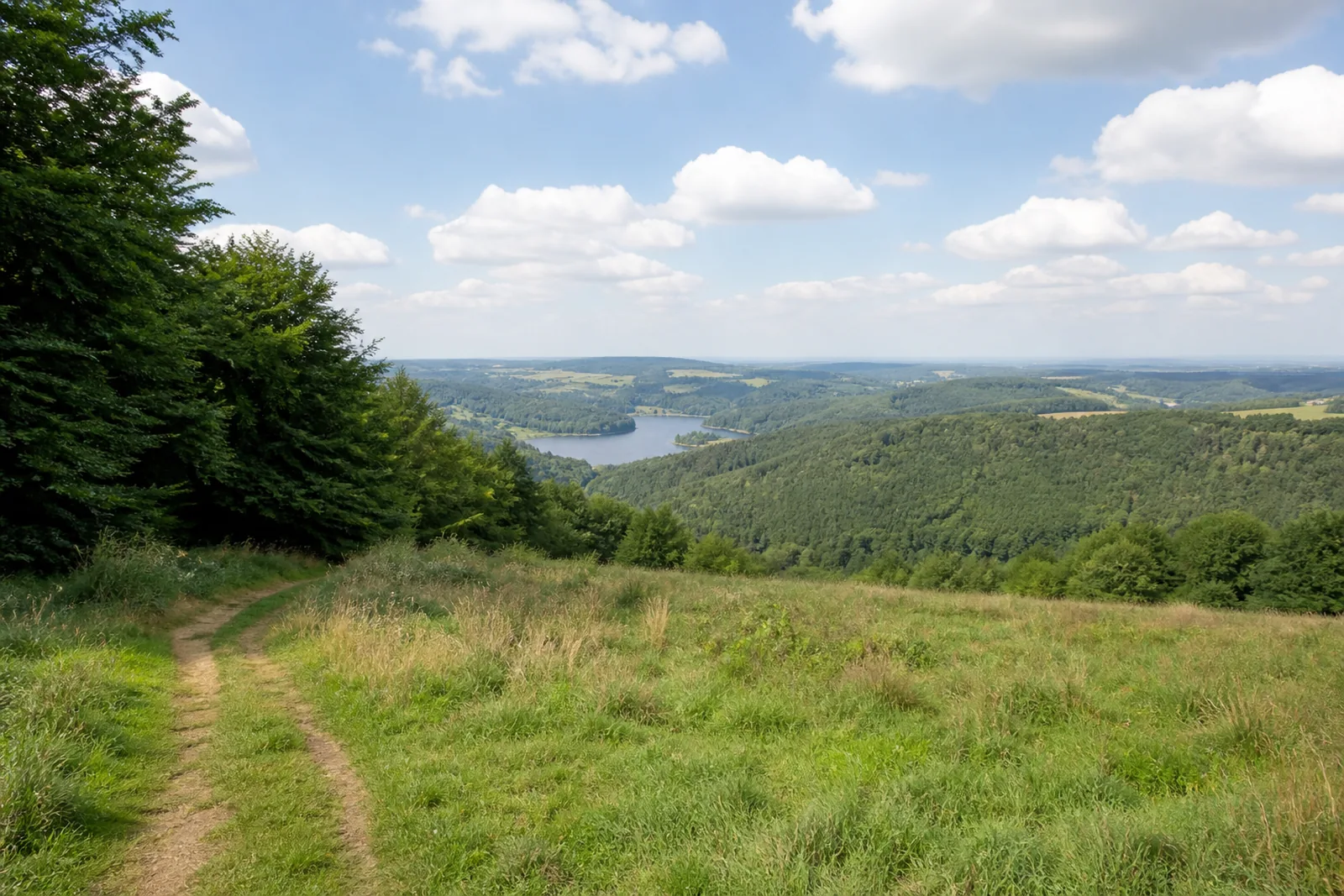 Blick zur Dhünntalsperre bei Bechen