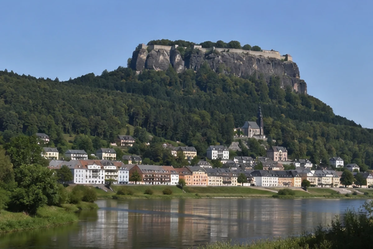 Königstein: Festungsstadt gegenüber dem Lilienstein