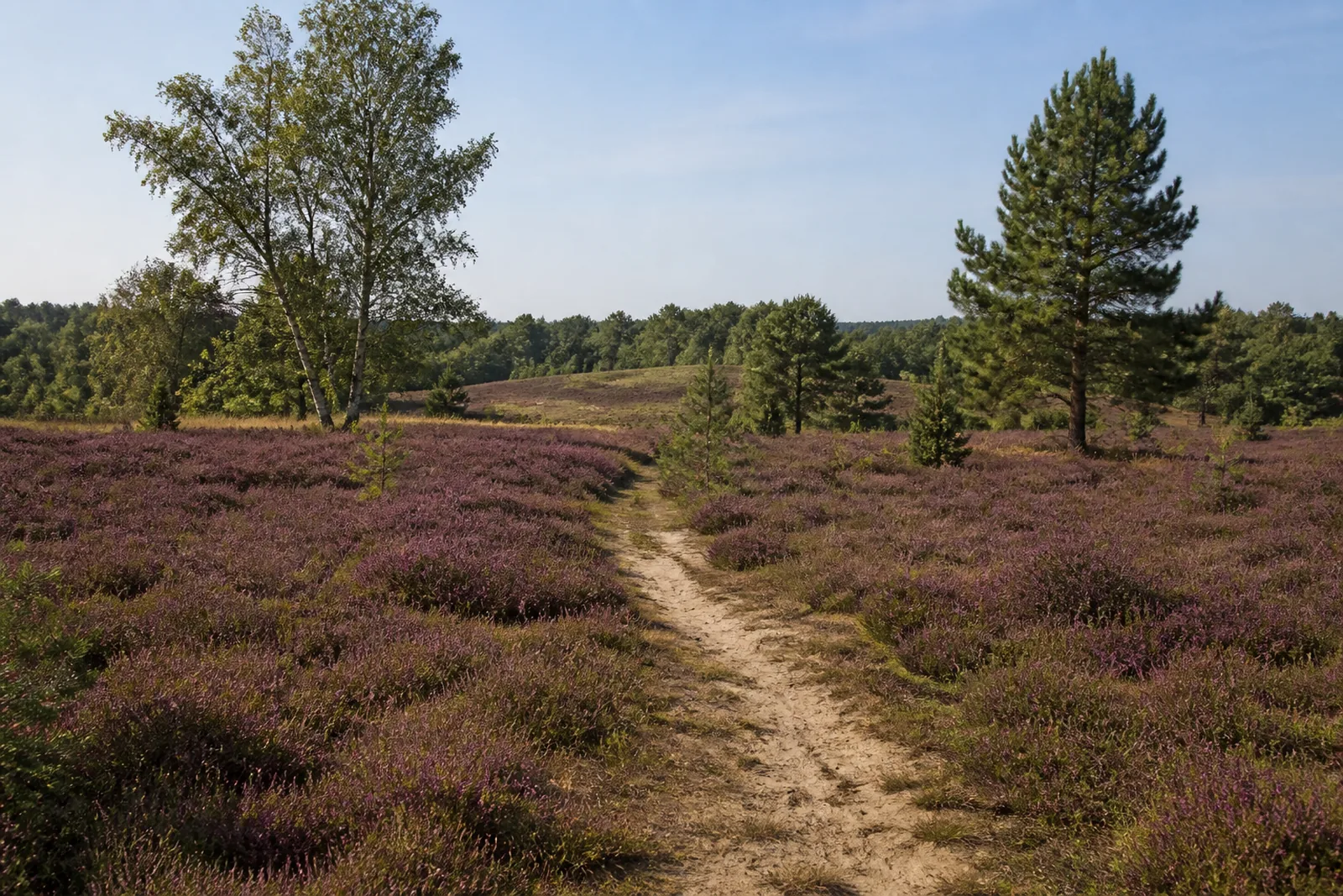 Heideweg in der Wahner Heide