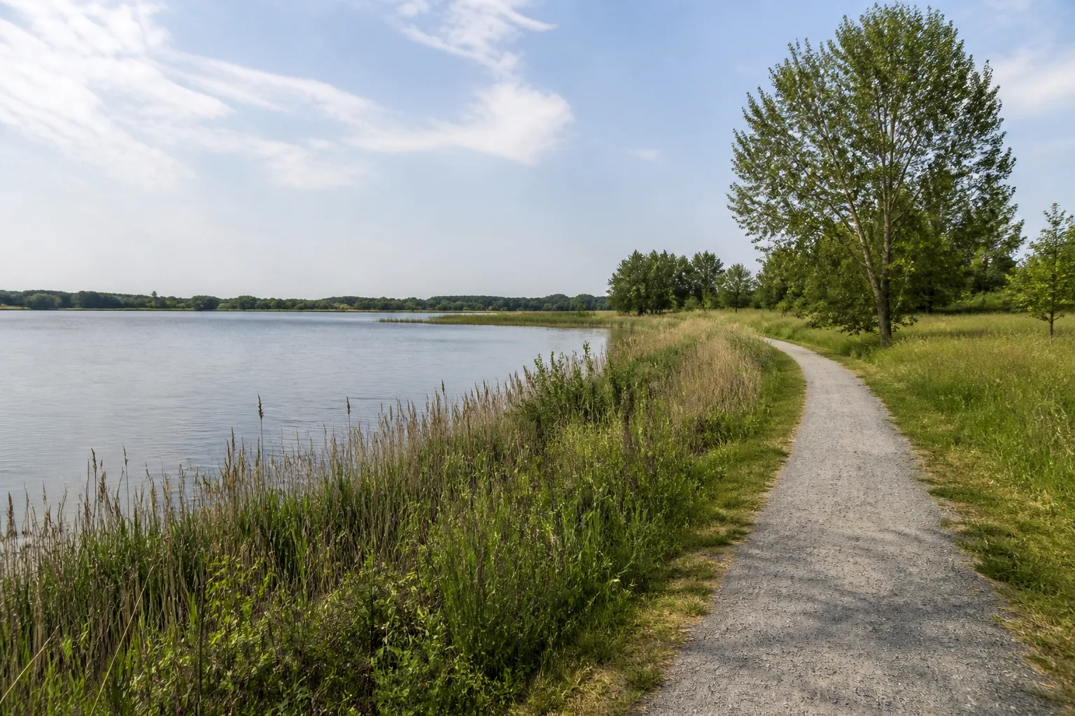 Flacher Rundweg am Horstmarer See im Seepark Lünen