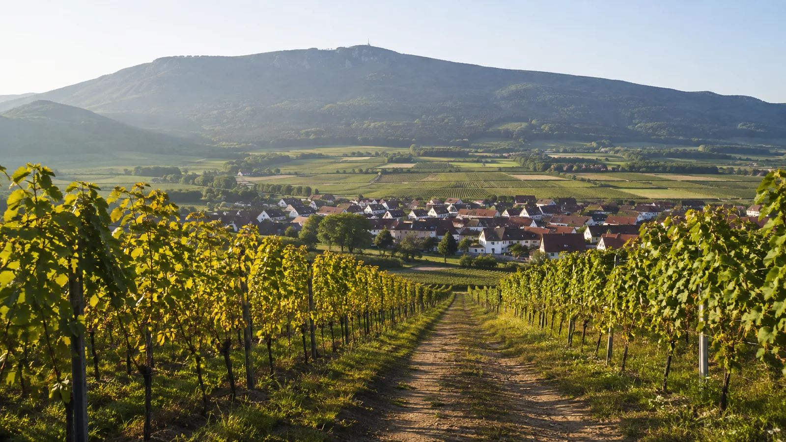 Maikammerer Wald: Mischwaldpfad oberhalb der Weinberge