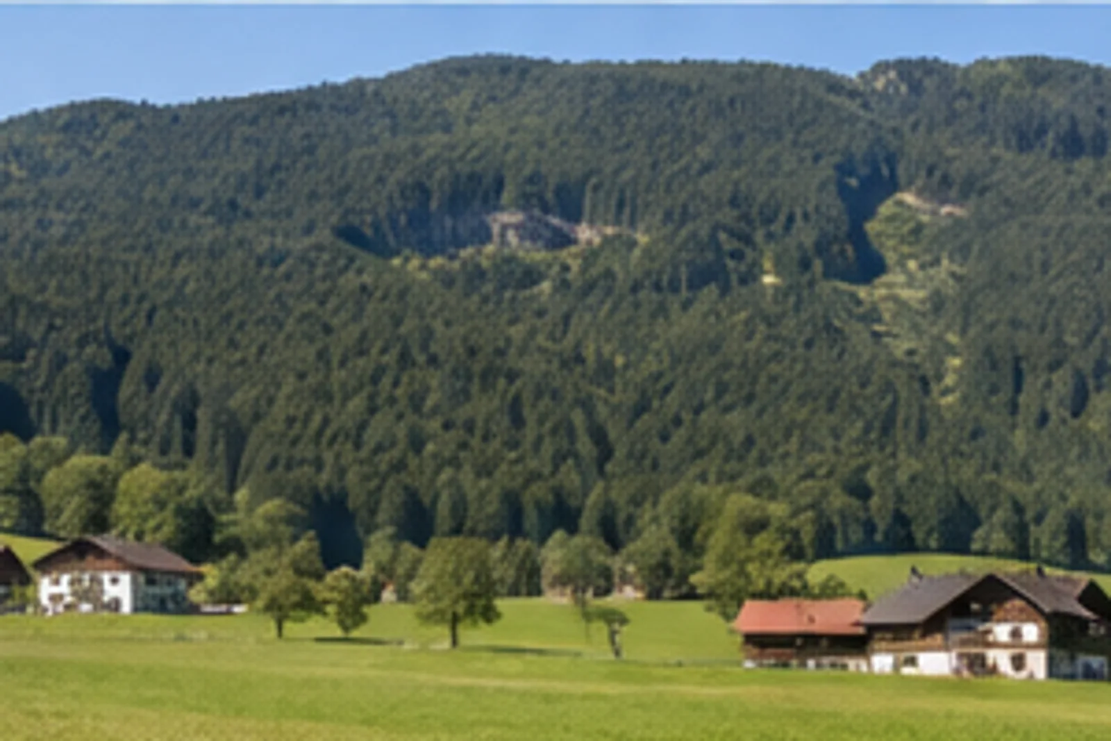 Piesenhausen: Wiesen und Höfe zwischen Achental und Bergwald
