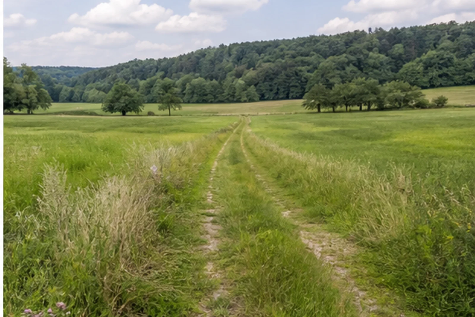 Wiesenweg in der Ruhraue bei Bösperde
