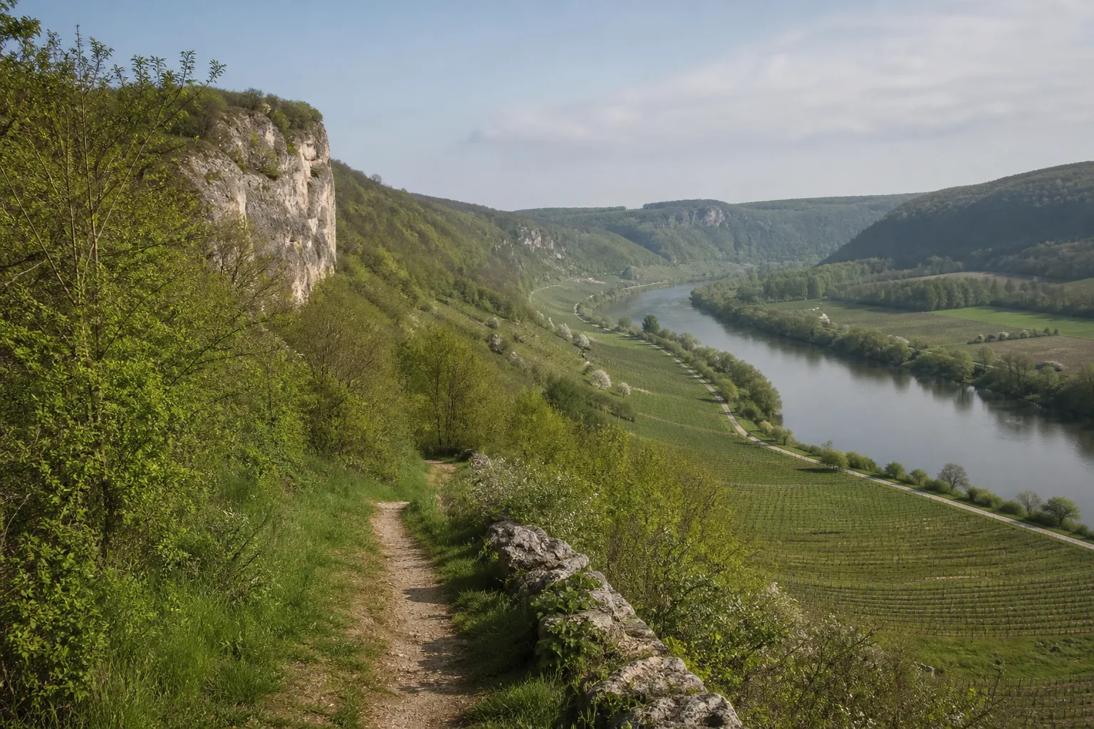 Terrassenmosel: steile Schieferhänge bei Bremm