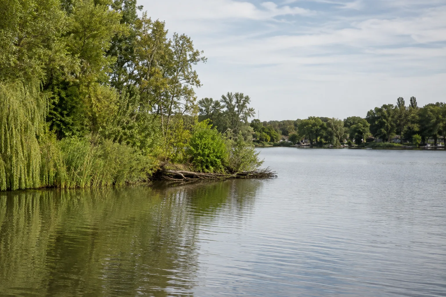 Kleiner Müllroser See: Stadtnahes Wasser mit Gehölzen und kurzen Uferabschnitten