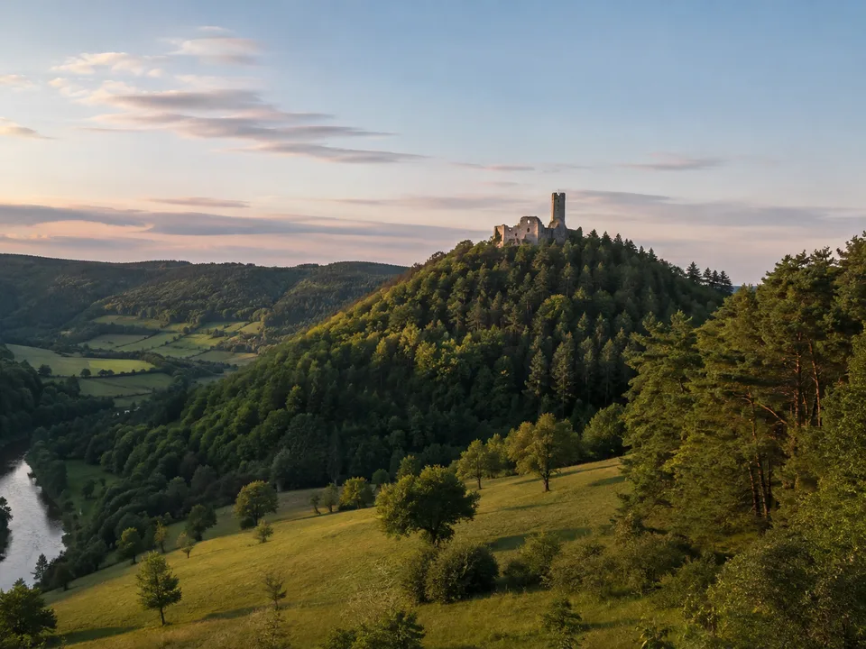 Heckengäurand: offene Felder und Hecken vor dem Schwarzwald