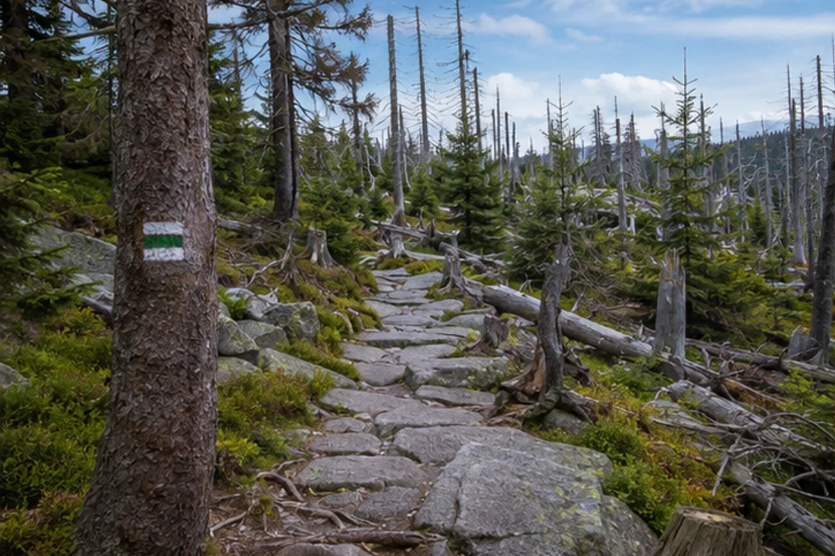 Nationalpark Harz: Ausgewiesener Wanderweg im Nationalpark Harz