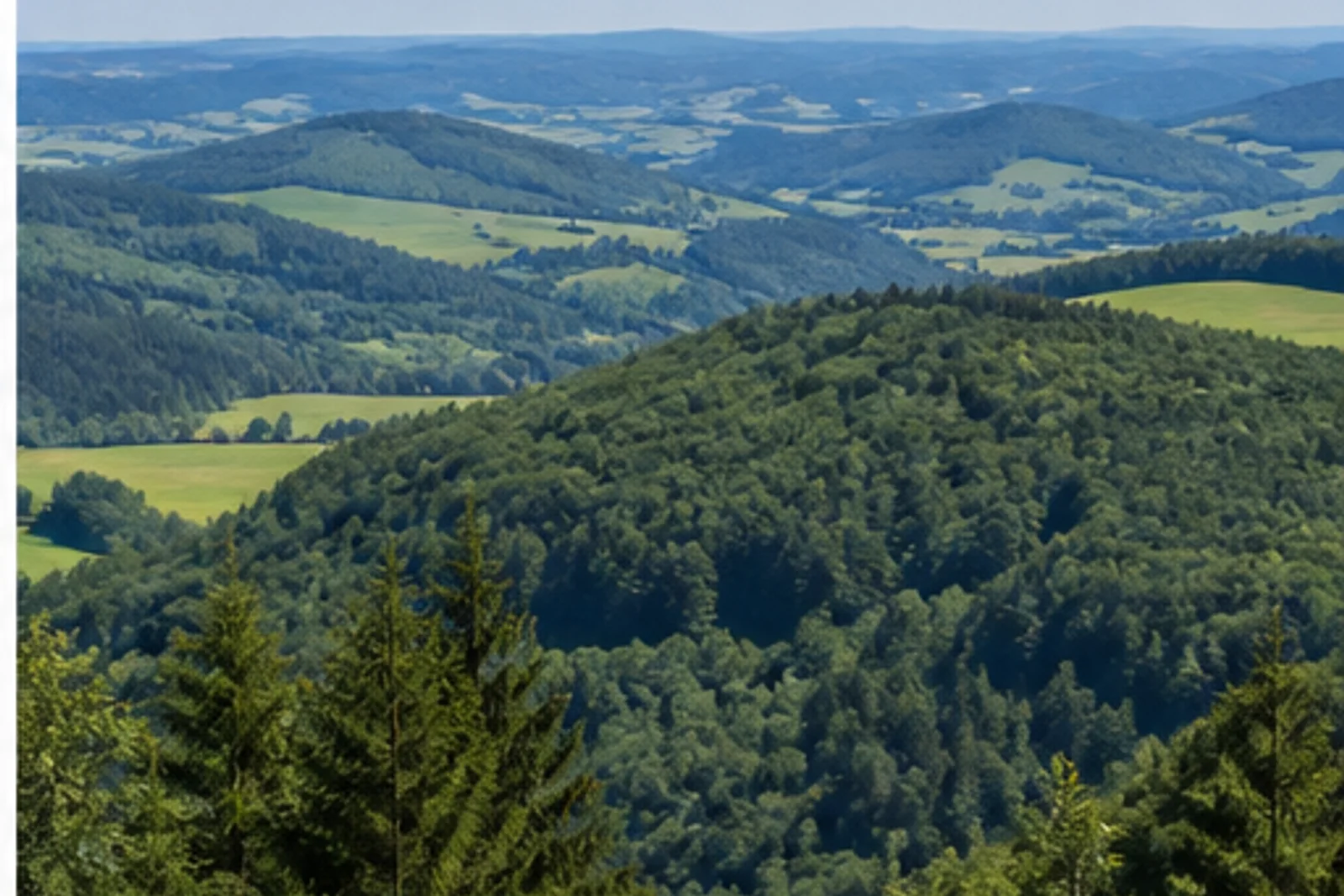 Blick über die Siegerländer Höhen bei Deuz