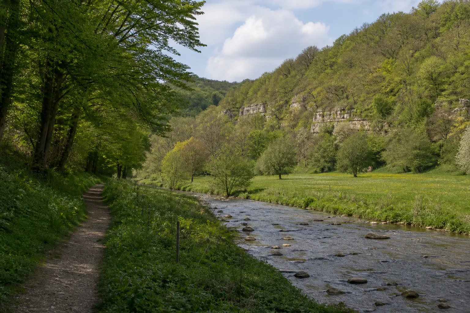 Wanderweg entlang der Urft bei Nettersheim