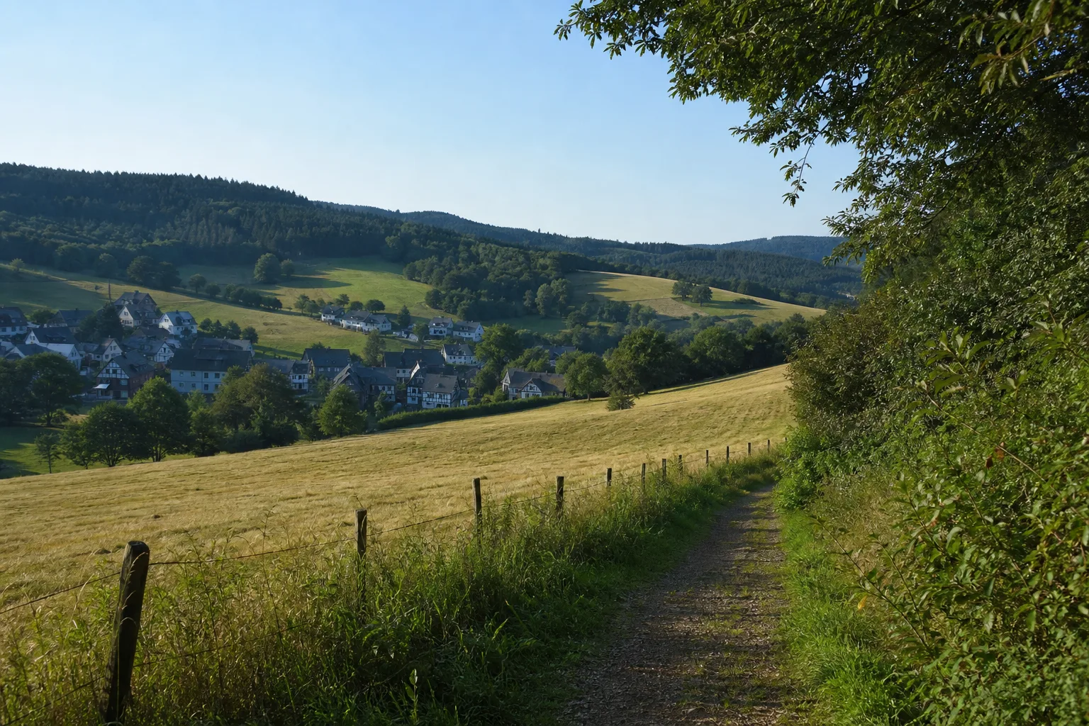 Wiesen- und Waldweg bei Olpe-Rehringhausen