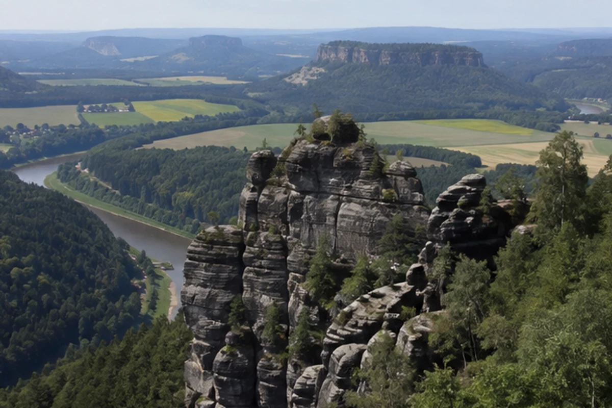 Königstein und Quirl: nördlicher Festungs- und Tafelbergraum