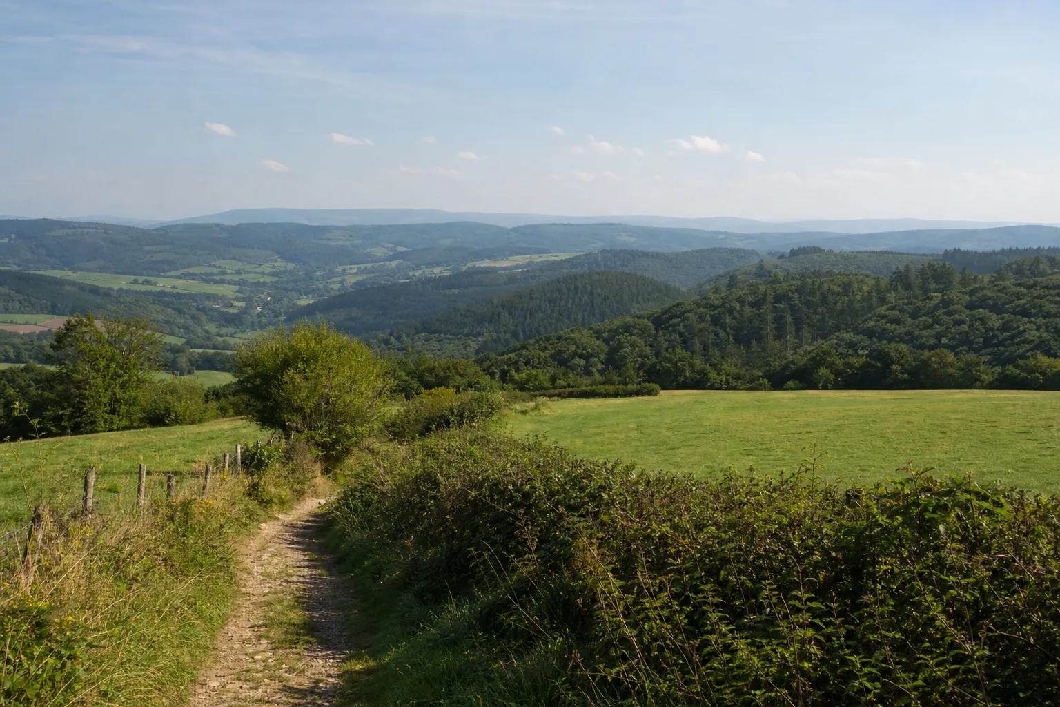 Höhenweg am Ebbegebirge bei Plettenberg-Landemert