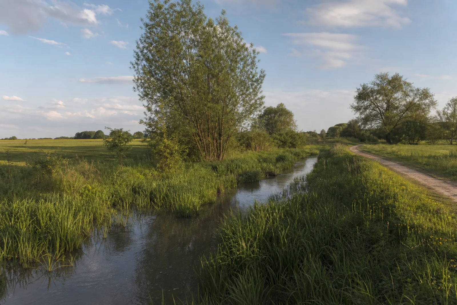 Bachweg am Fuß der Glessener Höhe