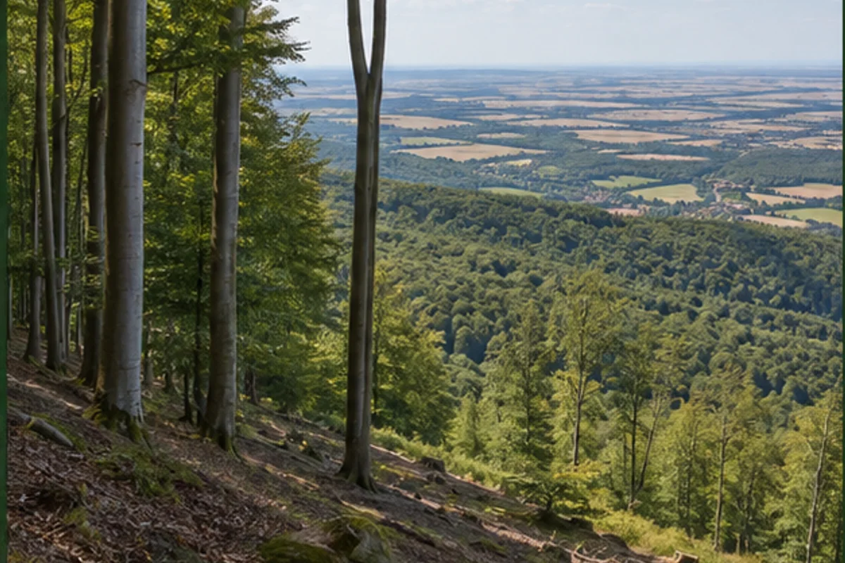 Waldweg zum Preußenturm bei Bad Suderode