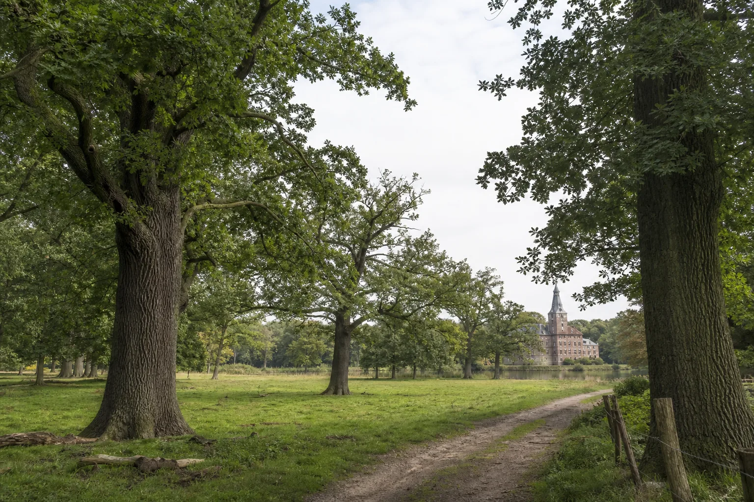 Raesfeld: Schloss Raesfeld am Rand des Tiergartens