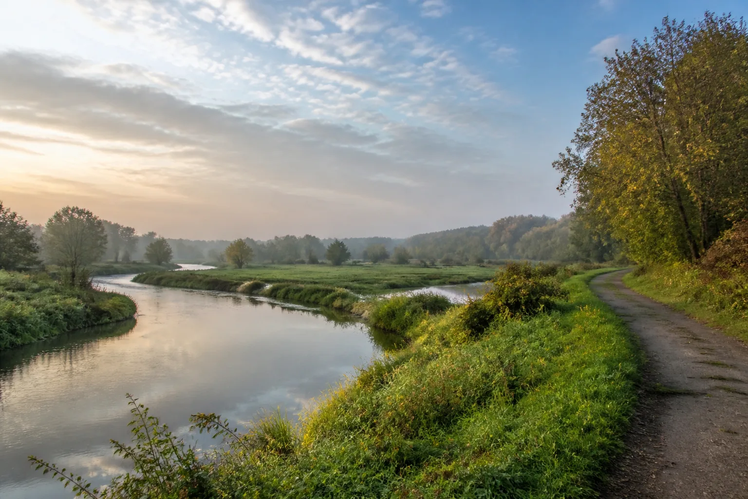 Rahden: Große Aue beim Wandern in Rahden