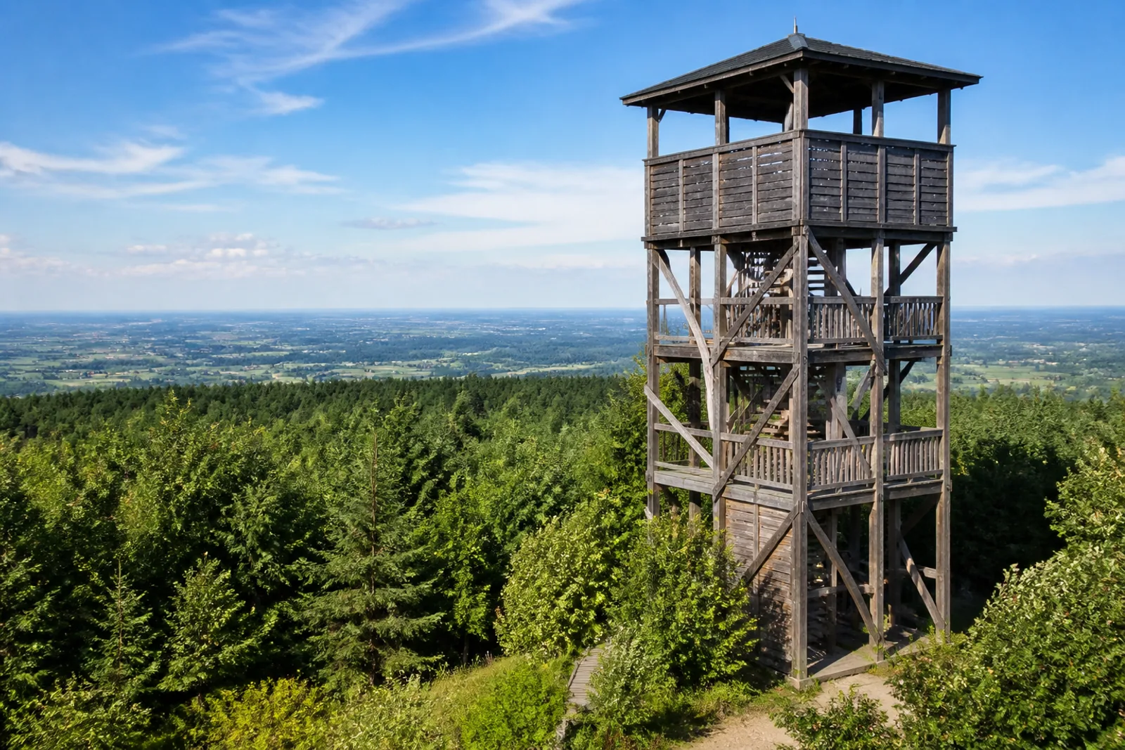 Reken: Aussichtsturm auf dem bewaldeten Melchenberg