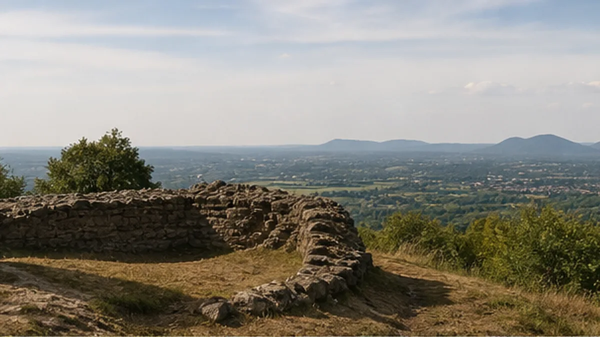 Rheinbach: Burgruine Tomburg über dem Voreifelland