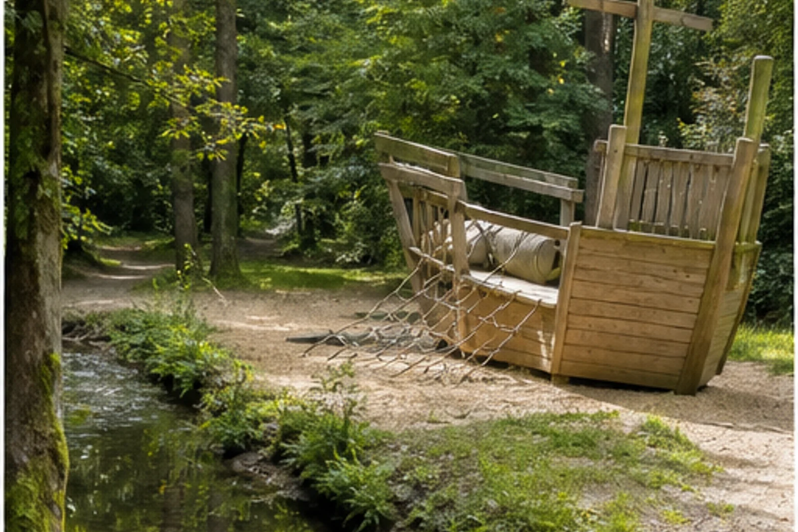 Waldschiff und Bach im Bibertal