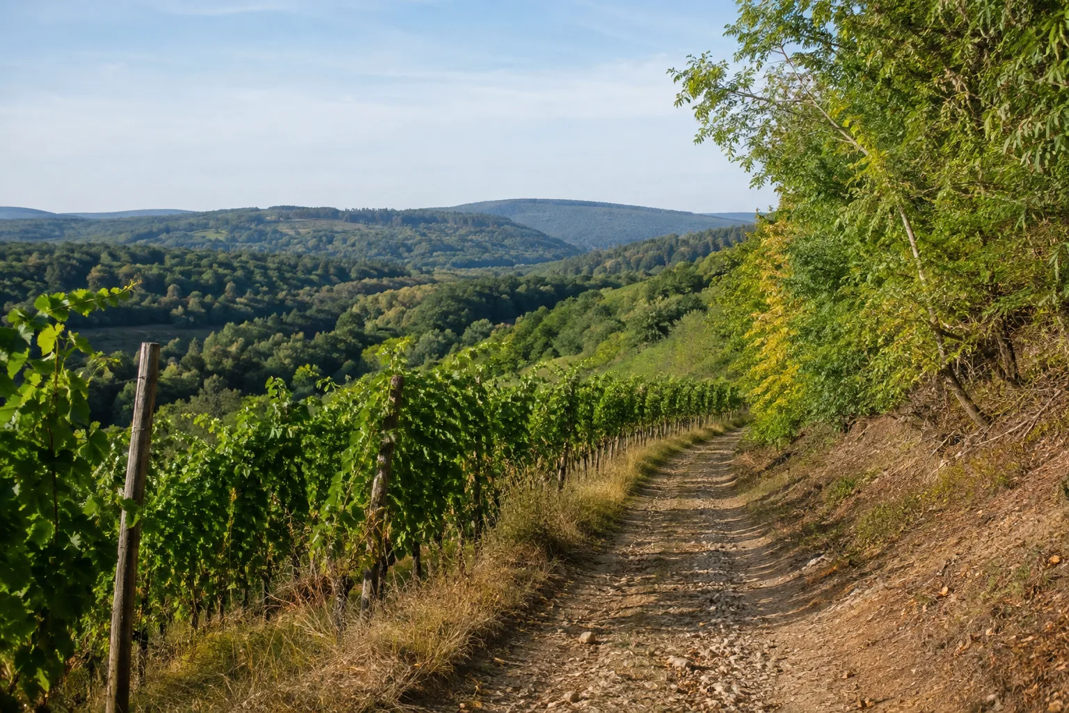Saaretappen: Weinberge, Saarhänge und Hochwald