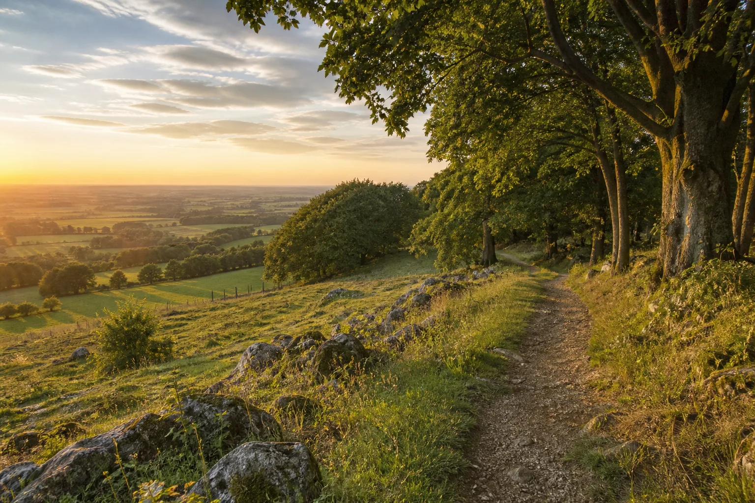 Schöppingen: Landschaft beim Wandern in Schöppingen