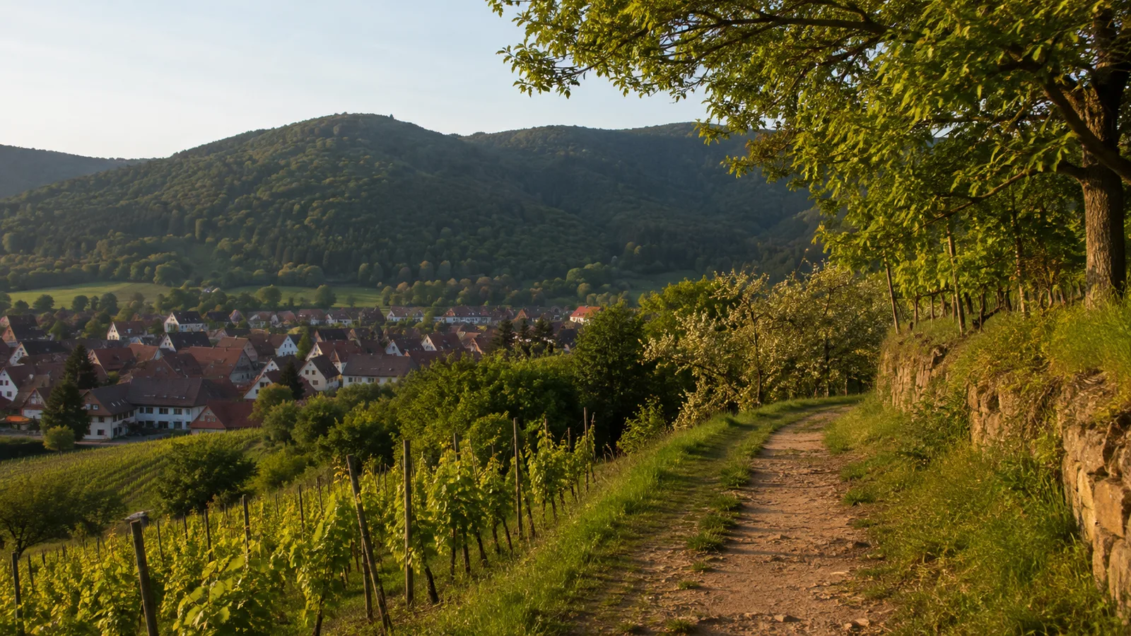 Kur- und Höhenwald: Mischwaldpfad im westlichen Teilraum